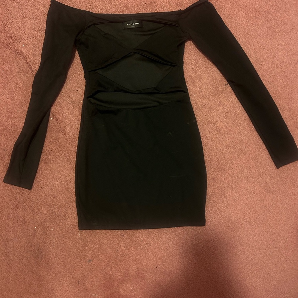 White Fox Boutique Black Long Sleeve Dress